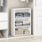 Furinno Reed 3-Tier Multipurpose Open Shelf for Clothing & Closet Storage Organization, Plain White