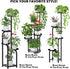 5 TOSKING Tier Tall Plant Stand Indoor Outdoor,Anti-Tip Plant Stand indoor, Wide Base for Pots, Child and Pet