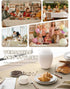 Decorelia Party,(Oblong,52 70 Inch (4-6 Faux Linen Rectangle Tablecloth for Dining Room,Outdoor Coffee Wrinkle