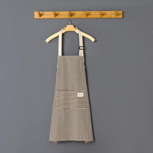Lofekea Adjustable Bib Aprons, 2 Pack with 2 Pockets, Cotton Linen Cooking Chef Apron for Women and Men