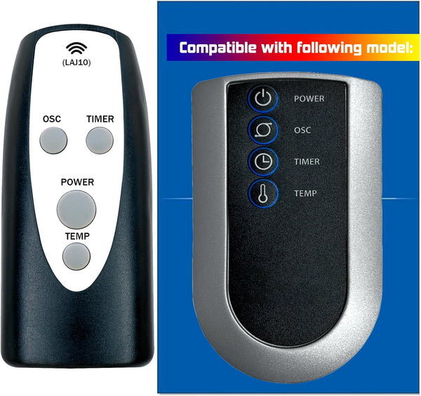 Replacement Remote Control for Lasko Pedestal Fan, Compatible with Models 2033674 S16612 S16614 S18610 S18965