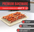 Bacon Tray - 2-Piece Set, Durable Non-Stick Cooking Tray for Bacon, White Stone Tray and Carbon Steel