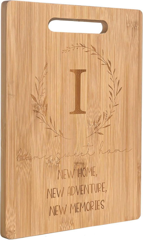 Bamboo Carved Cutting Board Gift for Home Kitchen, Perfect for Housewarming and Wedding Gifts