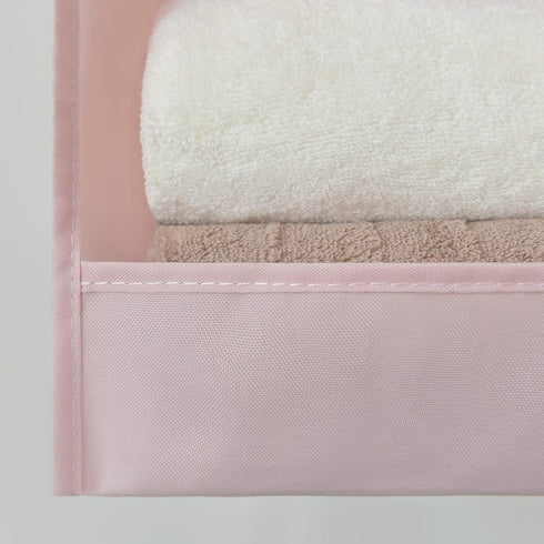 GRANNY SAYS 3-Shelf Hanging Closet Organizer, Collapsible Pink Nursery Shelves, 29 ½" H X 12" W X 12" D, 1-Pack