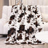 40x50 Inches Cow Print Baby Blanket for Kids, Ultra-Soft Warm Cute Toddler Crib Blanket for Nursery Stroller Car Bed
