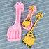 2Pcs/Set Giraffe Fondant Molds - Animal Silicone Gum Paste Sugarcraft Cake Decorating Tool