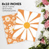 4pcs AEHIE Boho Orange Daisy Flower Wall Art Print, You Are My Sunshine Poster for Baby Girls Room Nursery, Bohemian