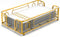 Guest Towel Holder Tray for Bathroom Gold Napkin Holder for Disposable Paper