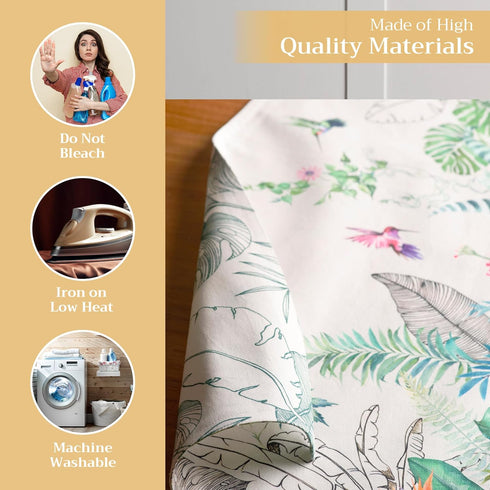 Maison d' Hermine Placemats Set of 4, 100% Cotton Washable Cloth Place Mats for Kitchen Dining