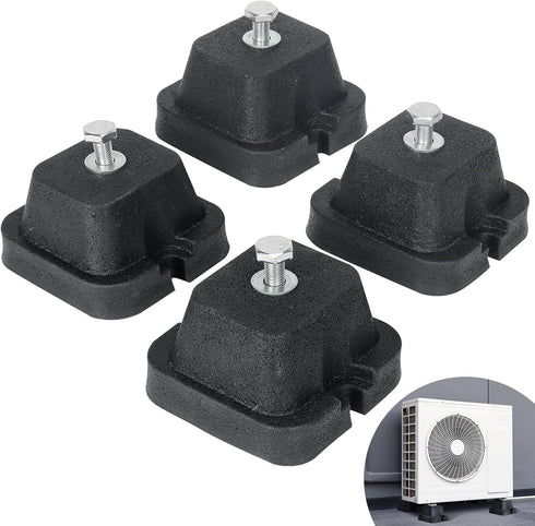 Forestchill Rubber Anti Vibration Mount Bracket, 4 Pack for Mini Split Air Conditioner, Noise & Shock Absorbing