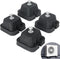Forestchill Rubber Anti Vibration Mount Bracket, 4 Pack for Mini Split Air Conditioner, Noise & Shock Absorbing