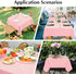2 Pack 36X36 Inch Small Square Table Cloth Pink Tablecloth Washable Polyester Solid Tables Cover for Night Stand End
