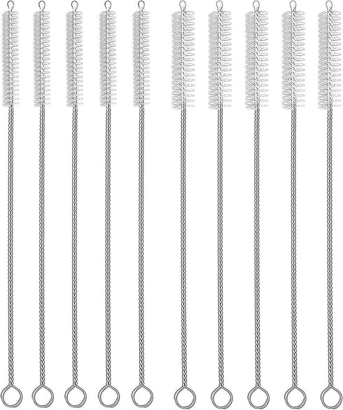 Drinking Straw Cleaner Brush Set 10 Pack, 5-Piece 8? x 8mm Piper