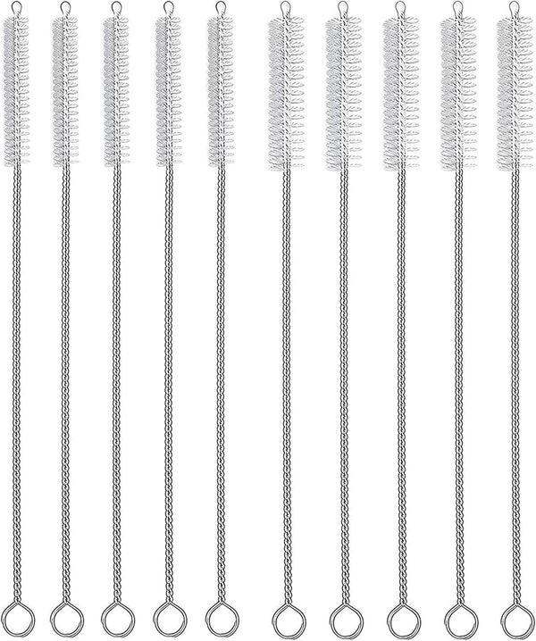 Drinking Straw Cleaner Brush Set 10 Pack, 5-Piece 8? x 8mm Piper