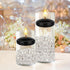 Mega Candles, 12 pcs Unscented Black Floating Candles, Hand Poured Wax, 3 Inch Diameter, Home Décor, Celebrations