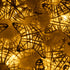6 ft 10 LED Metal Rattan Style Star String Fairy Lights Garland, Battery Operated, Wedding Holiday Christmas Tree, Warm