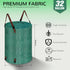 INGFLOW 200L 48 leaf Collector Bag, Shoulder Strap, and Drawstring Reusable Yard Garden Bag for Leaves and Lawn Trash