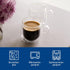 Set 2 9 oz, Villeroy & Boch Artesano Hot & Cold Beverages Coffee Glass, of Glasses, Double-Walled Glasses for Cold