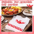 50 23 Inches SATINIOR Pieces Disposable Adults Crab Bibs with Pocket Plastic Funny Bib for Seafood Restaurants and Crab
