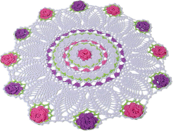 One Piece 20 Inch Easter Doilies for Dressers and End Tables Round