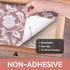 RAY STAR Shelf Liner, Non-Adhesive Pink Floral Kitchen Cabinet Liner, Strong Grip Non-Slip, 18 Inch x 8 FT (4 Rolls)