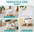 Small Ottoman with Storage, Small Storage Ottoman Round, Sherpa Foot Stool with Legs, Ottomans and Footstools