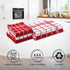 Sets 12x12 inch 16x24 inch Pack 10 Encasa XO Kitchen Towels and Dish Cloths | Red Combo Highly Absorbent Cotton Terry
