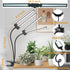 6000K Plants,Dimmable 4/8/12H,High Growth,2-Head Juhefa LED Grow Light,Super Bright White Full Spectrum Clip Plant