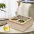 handrong Tea Box Organizer,Wood Teas Bag Holder,Tea Organizers and Storage,Teas Organizer with Tree Pattern for Home