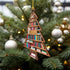 NGHYANNA 4 Inch NGHYANA Wooden Christmas Tree Bookshelf Ornament Book Lover Holiday Decoration