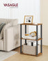 3-Tier 9.4 15 27.8 Inches, ULLS153K01 VASAGLE Superfast Toolless Assembly, Shelf for Living Room, Standing Shelf