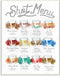 Stupell Industries Cocktail Shot Menu Wall Plaque, 10 x 15, Off-White, Designed by Daphne Polselli