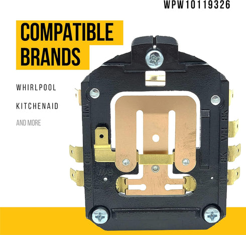 WPW10119326 Speed Control Plate - Compatible Whirlpool KitchenAid Mixer Parts, Durable Metal and Plastic