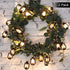 2 Set 9.8ft 40 Lantern String Lights of LED Lights Halloween Mini Lantern String Light Western Kerosene Light Rustic