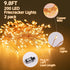 2Pcs 10Ft 200LED Fairy Lights Plug in, Copper Wire Firecracker Firefly Lights Waterproof Cluster String Lights