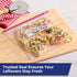 66 Count Hefty Slider Kitchen Storage Bags, Gallon Size
