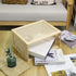 Wood Magazine Holder with Jute Rope Handles, Handcrafted Bamboo Toilet Roll Holder, Wicker Magazine Storage Organizer