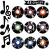 Gejoy 43 Pieces Music Party Decorations, Music Notes Cutouts for 50's Theme Party & Baby Shower Craft Decor