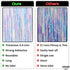 KatchOn Neon Iridescent Streamers, Pack of 2, Iridescent Party Decorations for Mermaid Birthday & Bachelorette Parties