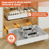 Pull Out Cabinet Organizer, Expandable Pull Out Drawers (12.6"-20.5") for Kitchen Cabinet Organization - 1 Pack White