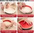 Kit,9 Inch Tart Pan Tart Pans with Removable Bottom,Non-stick Fluted Quiche Pan with Silicone Crust Shaper,Pie