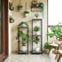 34" 2-Tier Tall Plant Stand Indoor, Modern Plant Shelf, Corner Flower Pot Holder Organizer for Living Room Balcony