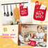 Baking Gift Pot Holder Set - R HORSE 3Pcs Red Pot Holder with Silicone Spatula, Heat Resistant Oven Mitts.