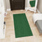 Ottomanson Scrabe Rib Collection Non-Slip Rubberback Indoor/Outdoor Runner Rug, Solid Design 3X2, 2'7'' x 2', Green