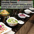 X-Large Heavy Duty Buffet Serving Spoons, 9.5X2.8 inches 316L Stainless Steel Serving Spoons Pack of 2