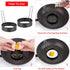 Set 6 of Non-Stick Stainless Steel Egg Cooking Rings - Perfect for Poached Eggs
