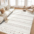 5x7 cotiled Area Rug Living Room: Washable Boho Rugs with Non Slip Backing Large Soft Indoor Stain Resistant Carpet