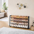 4-Tier Closet FAVOOSTY Expandable Shoe Rack, Adjustable Shoe Shelf Storage Organizer Space Saving Metal Free Standing