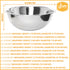 YBM HOME Stainless Steel Mixing Bowl, Premium Polished Mirror, Nesting Metal Bowl, 2.5 Quart, 1174