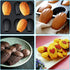 2 Pack Madeleine Pan, Heavy Duty Nonstick 12-Cavity Spherical Scallop Bakeware for Oven Baking